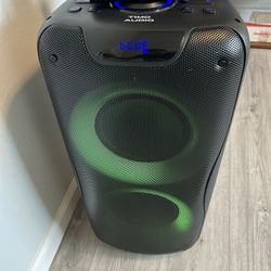 Portable Bluetooth speaker.