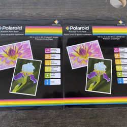 Polaroid Premium Photo Paper-Lot of 2 - 8 Sheet 8.5 In. x 11 in.