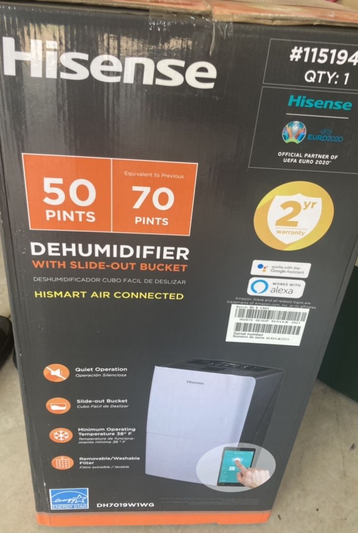 Brand NEW Hisense Dehumidifier !!