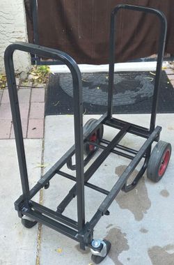 Pyle Compact Adjustable Folding Hand Truck Dolly Platform Multi Cart