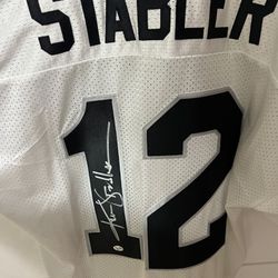 Sports Memorabilia- Ken Stabler Russel Jersey Oakland Raiders 