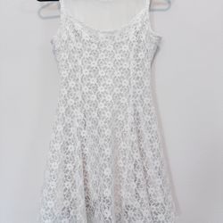 White Lace Dress For Girls