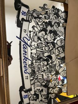 Vintage 1977 Yankees Picture/mirror