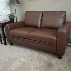 Leather Loveseat