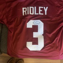 Calvin Ridley Autographed Bama Jersey