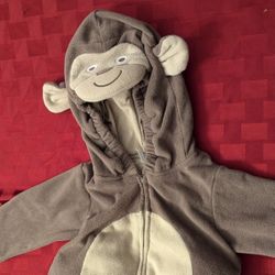 Baby 12 Month Monkey Halloween Costume Cozy Fleece