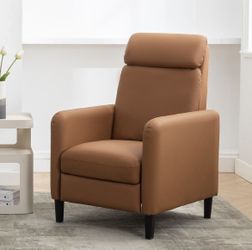 NEW Orange Modern Recliner Chair Sofa Chair with Recline Feature Home Theater Chair Accent Chair for Living Room
