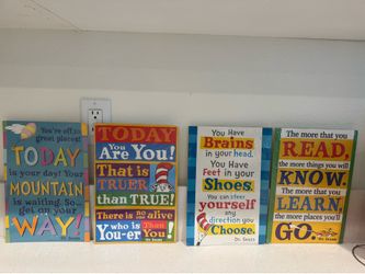 Dr. Seuss Back to School Motivational Poster Quotes