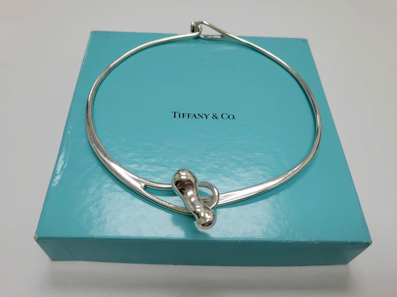 Vintage Tiffany choker silver necklace - 51.7g