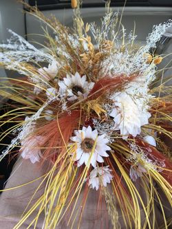 Faux Flower Table Centerpiece Arrangement