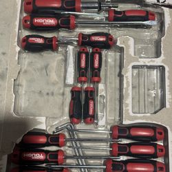 Hyper Tough Heavy-Duty 17-Piece Full Size Steel Philip and Slotted Screwdriver Set