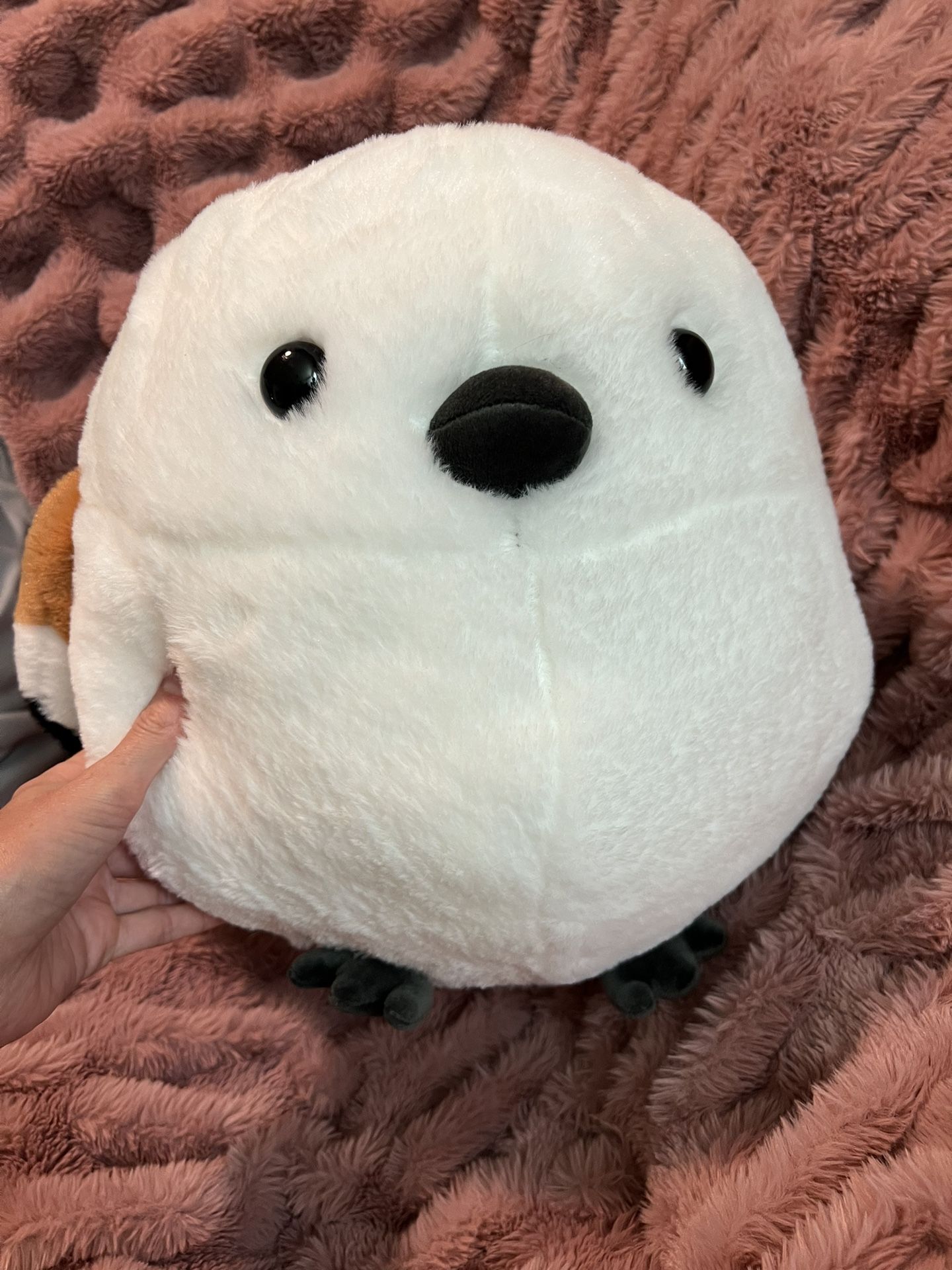 NWT 16" Takashoji Kebukai Love Bird Plush White Owl Sand Piper Stuffed Animal