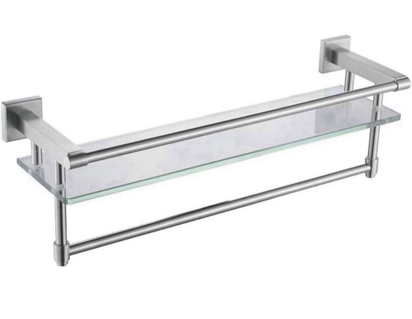 Bathroom Glass Shelf Wall Mounted