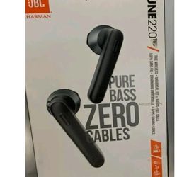 $45 🌹⚜ JBL TUNE 220TWS True Wireless In-Ear Bluetooth Headset Headphones Black👌Good‼  D27⚘️