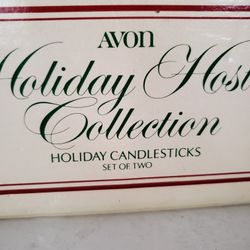 Vintage Avon Taper Candle Holder Set