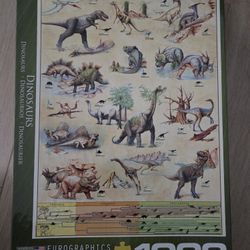 EuroGraphics Dinosaurs 1000-piece jigsaw puzzle.