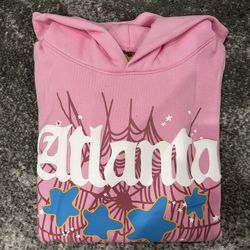 Sp5der Atlanta Pink Hoodie