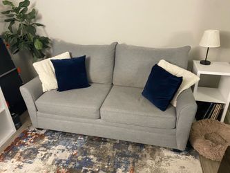 Couch - Grey Sleeper Sofa