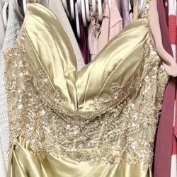 Woman’s Gold Dress 