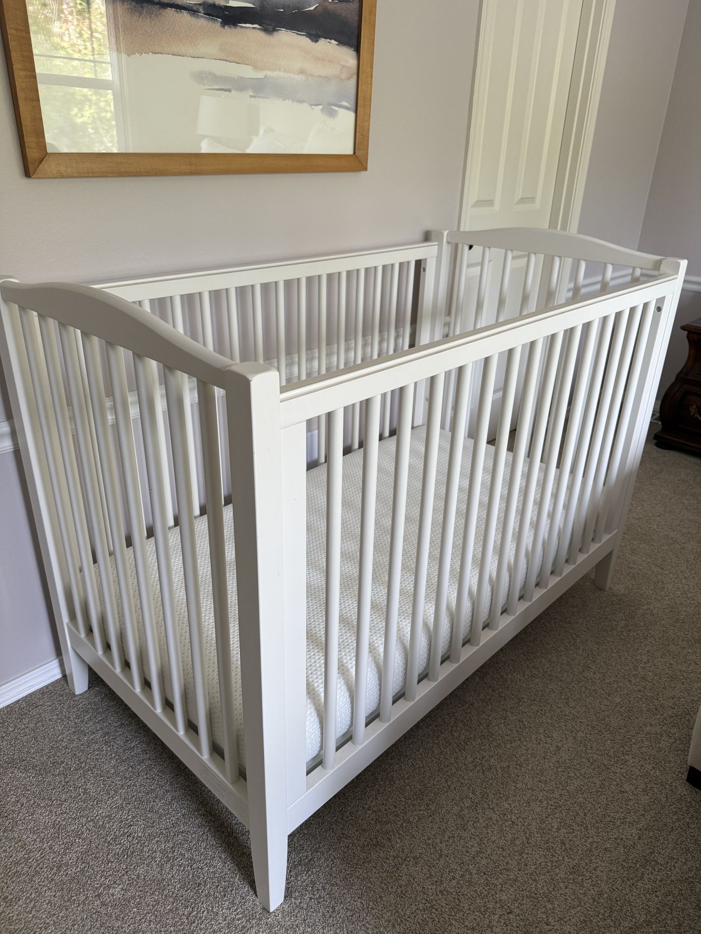 Pottery Barn Emerson Convertible Crib In Simply White