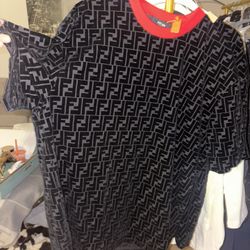 Fendi T-shirts, suede and cotton brand new two different colors in stock sold separately
