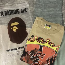 BAPE Graffiti WGM Tee 'Beige'