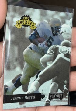 Jerome Bettis Rookie Card STEELERS Hall of Fame