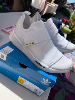 Adidas NMD_R1 White Sneakers Size 7.5W
