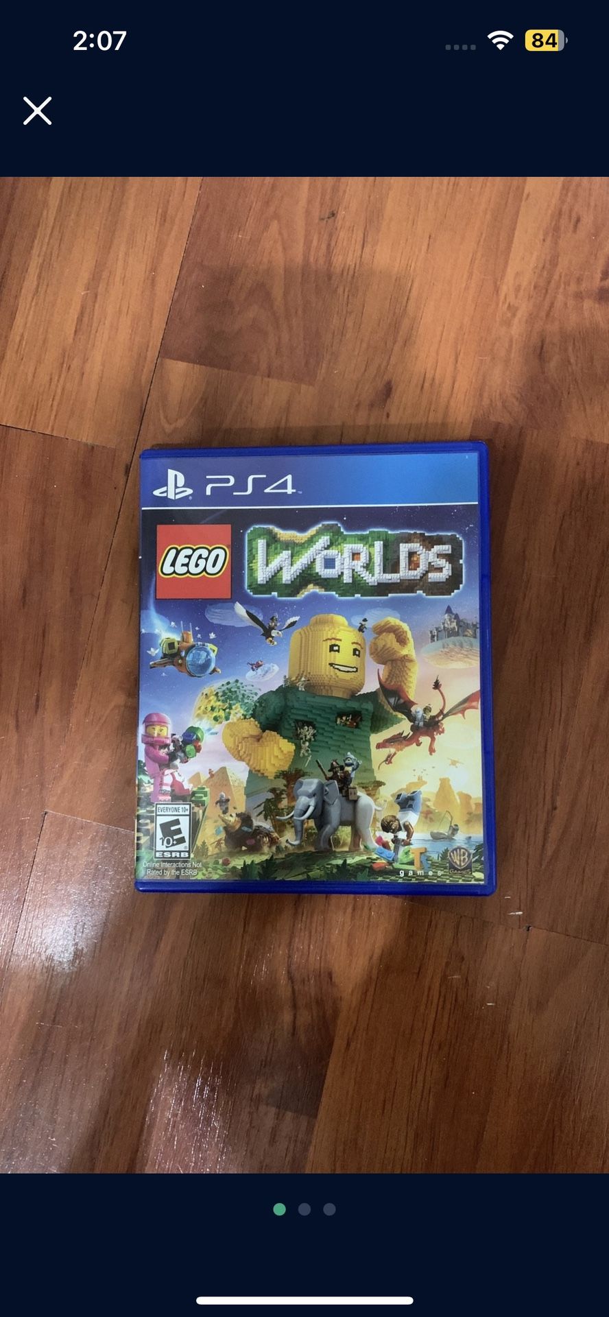 PS4 Lego worlds game disc