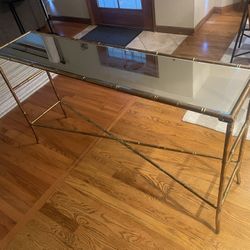 Mirror Top Entry Table