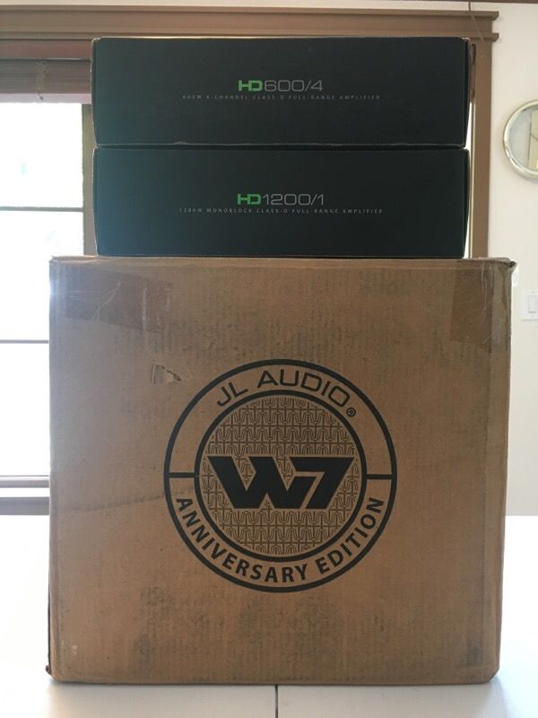 JL Audio 10W7 AE HD 1200/1 Monoblock HD 600/4 Channel Class-D Amplifier
