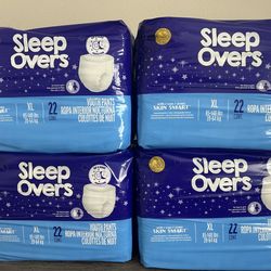 Sleep Overs Size XL 85-140 lbs