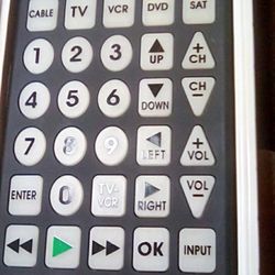 Jumbo size TV remote control universal "The Sharper Image"