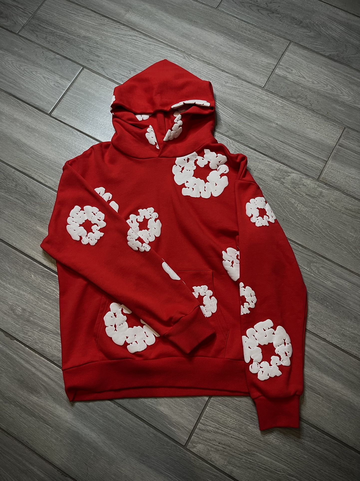 red denim tears hoodie