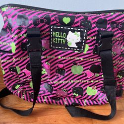 2000s Hello Kitty Neon Zipper Tote