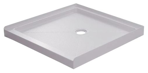 PROFLO PFSBA4848 Hammond 48" x 48" Square Shower Base with Single Threshold and Center Drain - White