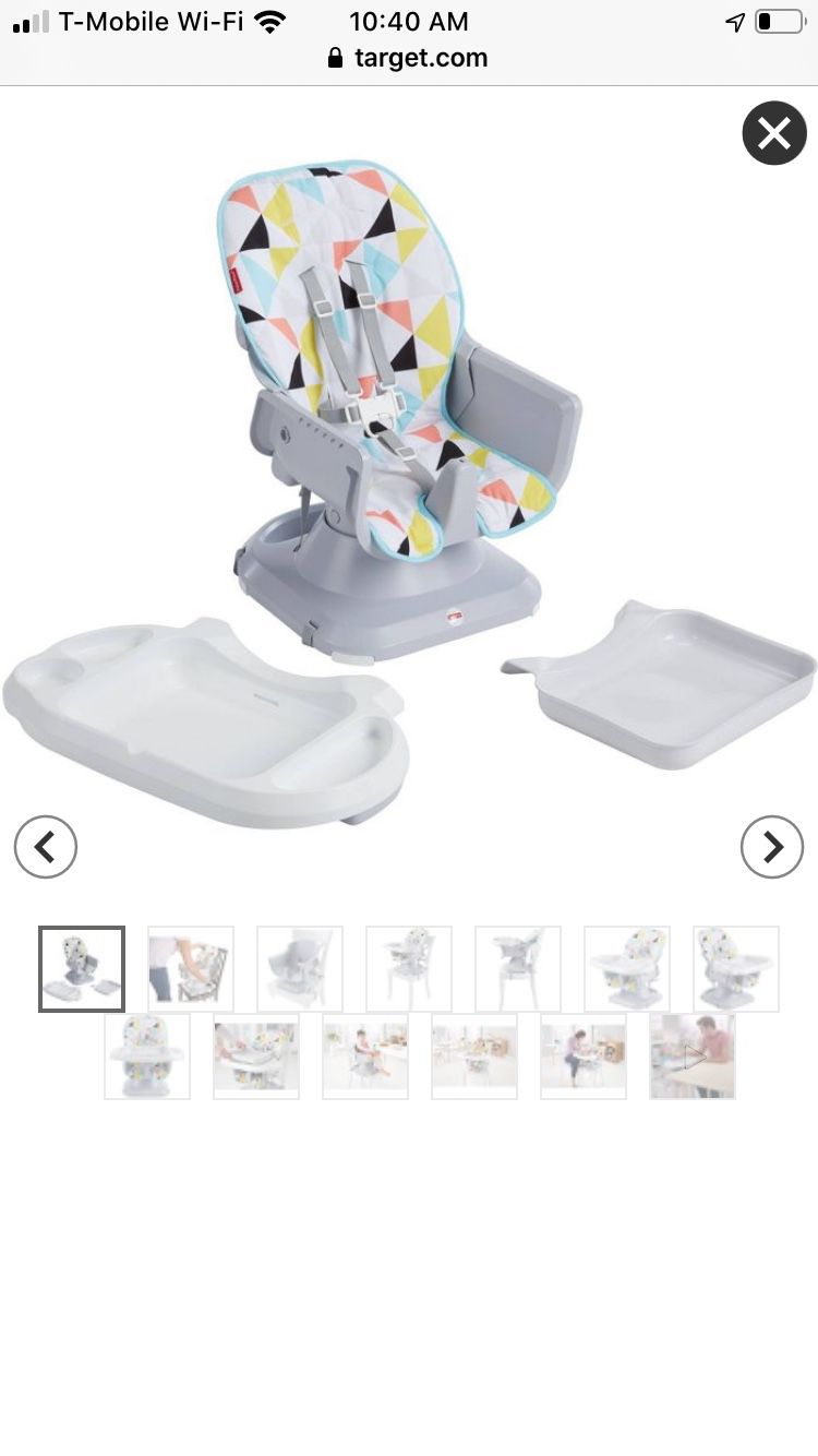 Fisher-Price SpaceSaver High Chair - Windmill NEW