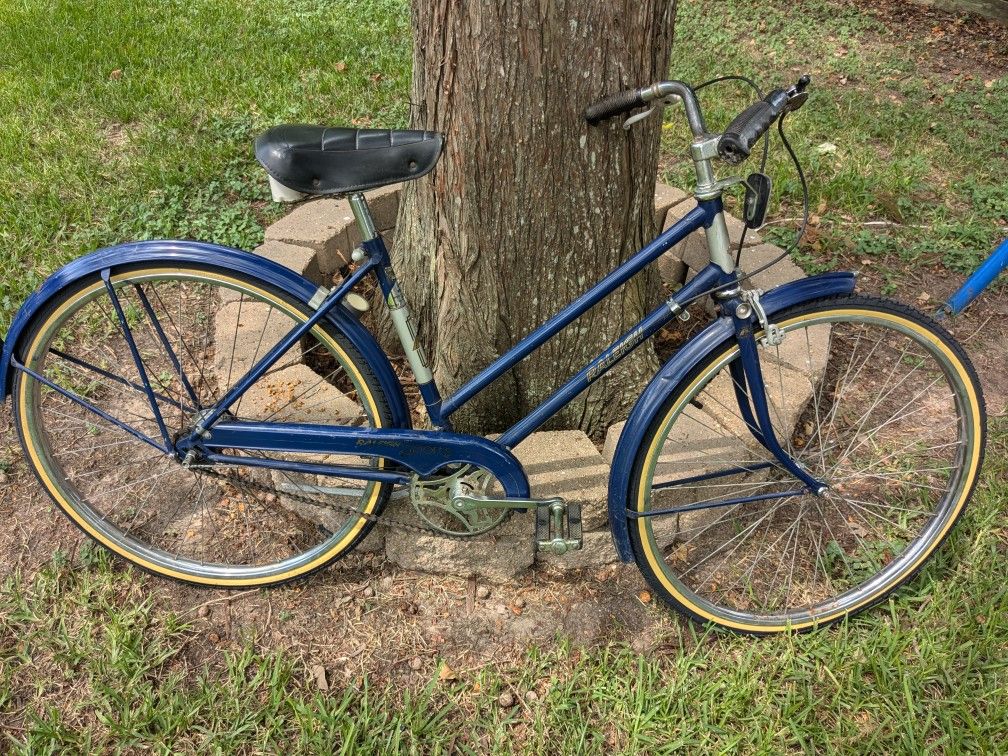 Bike Frame Raleigh Women's Classic Bike Vintage 1970s Raleigh LTD Royal  Blue Speed Ladies Bicycle Made