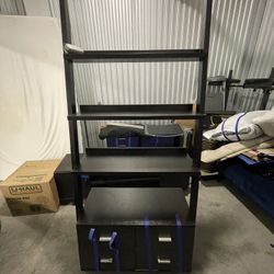 Fancy Tilt Bookshelf & Drawer Combo