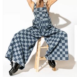 Dressed In Lala Oversized Denim Overalls