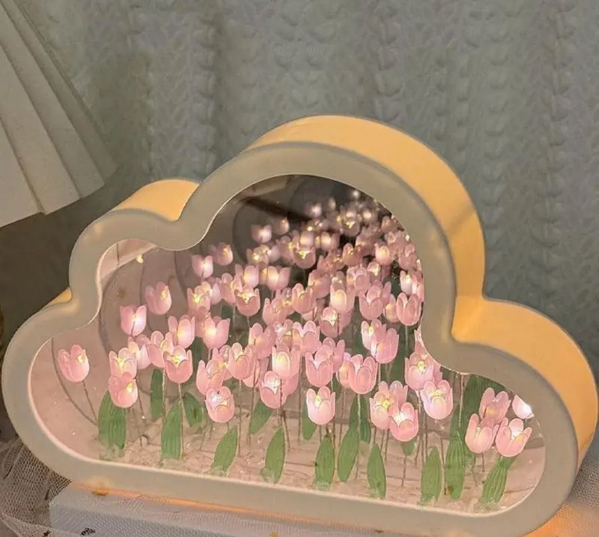 Forever Cloud Mirror Tulips