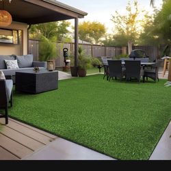 Brand New Pre Cut Turf 6ft. x 4ft. ,7ft. x 5ft. Green Artificial Grass Rug Green Area Rug