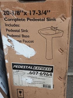 Open Box Pedestal Sink