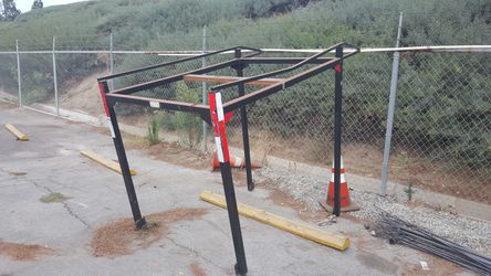 Golf cart ladder rack