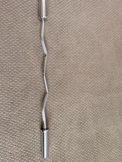 Chrome Olympic EZ Curl Bar