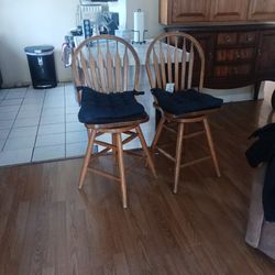 2 Wood Chairs