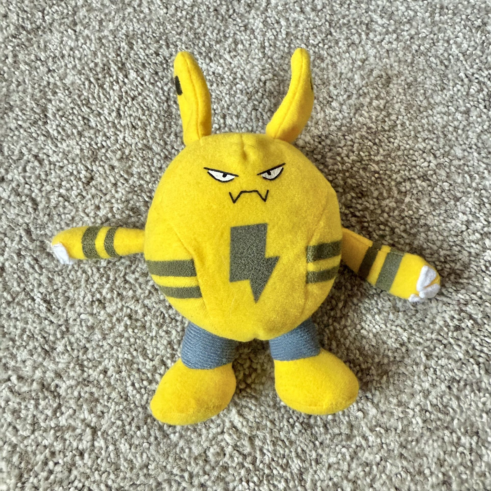 Pokemon Plush ELEKID Tomy Reversible Zipper Change Pokedoll ball Stuffed figure