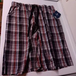 Caribbean Joe Men's Plaid Shorts