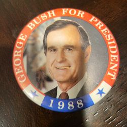 Antique George Bush Button