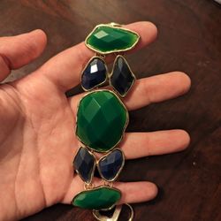 Green And Blue Stone Bracelet